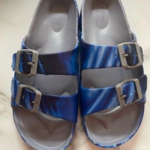 Boys Multi Blue Splash Sandals